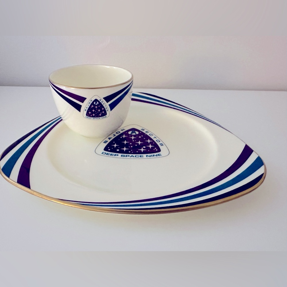 1993 Vintage PFALTZGRAFF Star Trek Deep Space Nine Cup & Plate Set